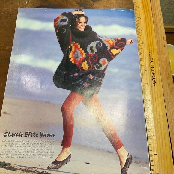 1990 Vogue knitting instructional reference book vintage - Picture 2 of 10